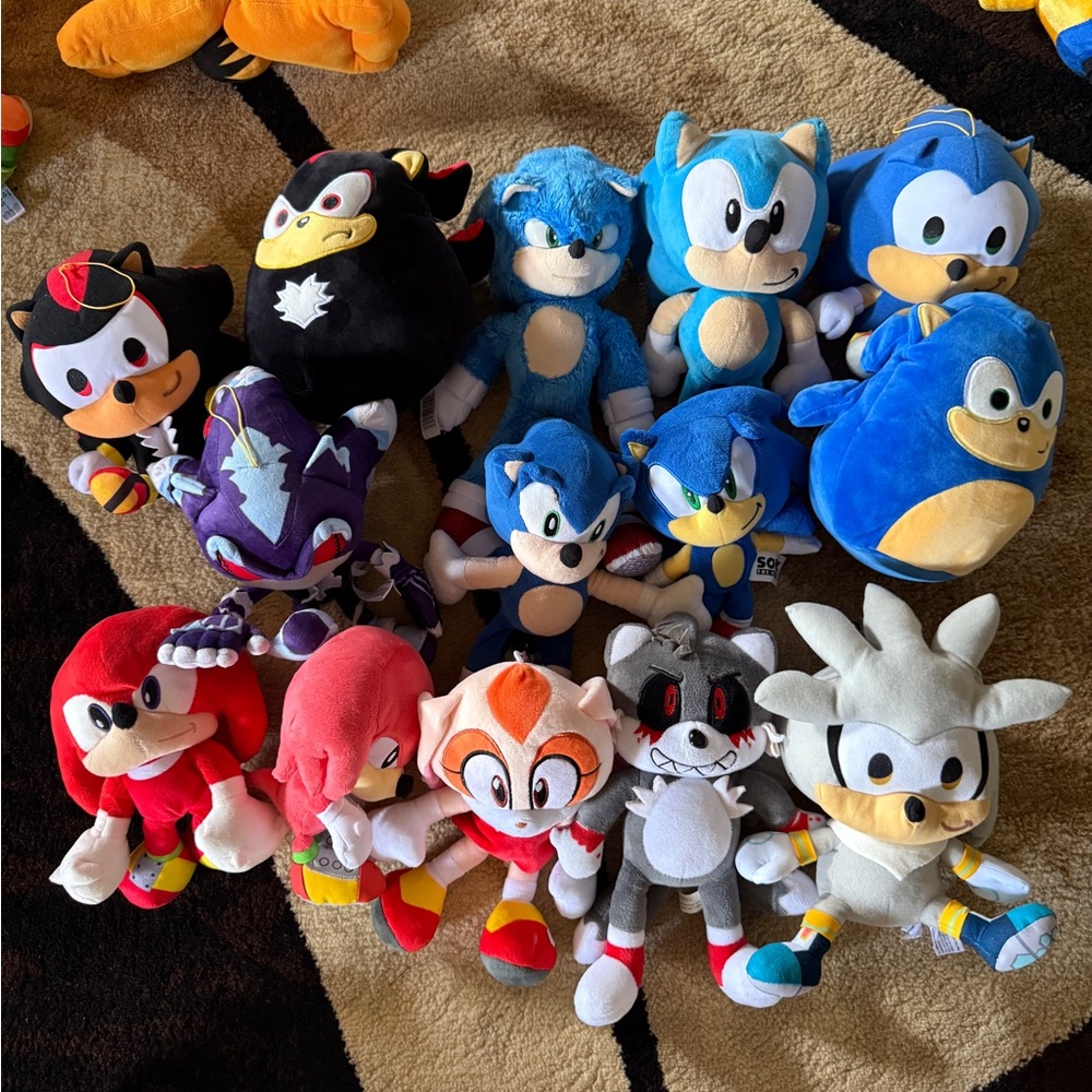 Sonic and Friends Plush Toy Bundle